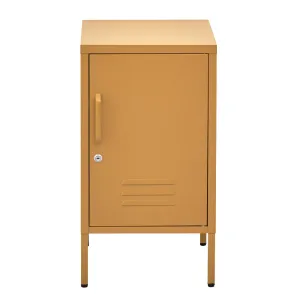 ArtissIn Metal Locker Storage Shelf Filing Cabinet Cupboard Bedside Table Yellow