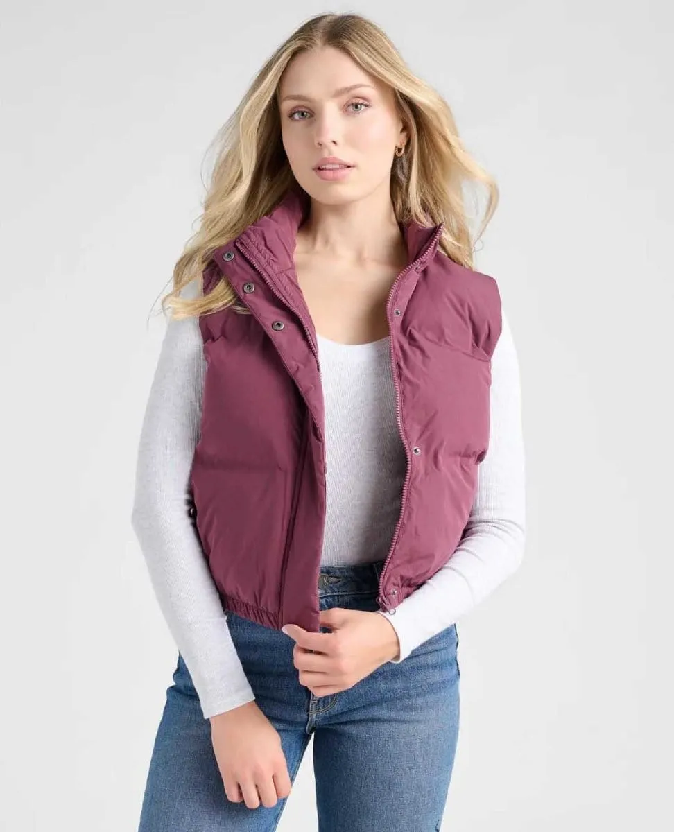 Aspen Puffer Vest Eggplant