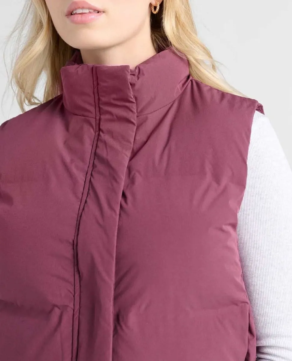 Aspen Puffer Vest Eggplant