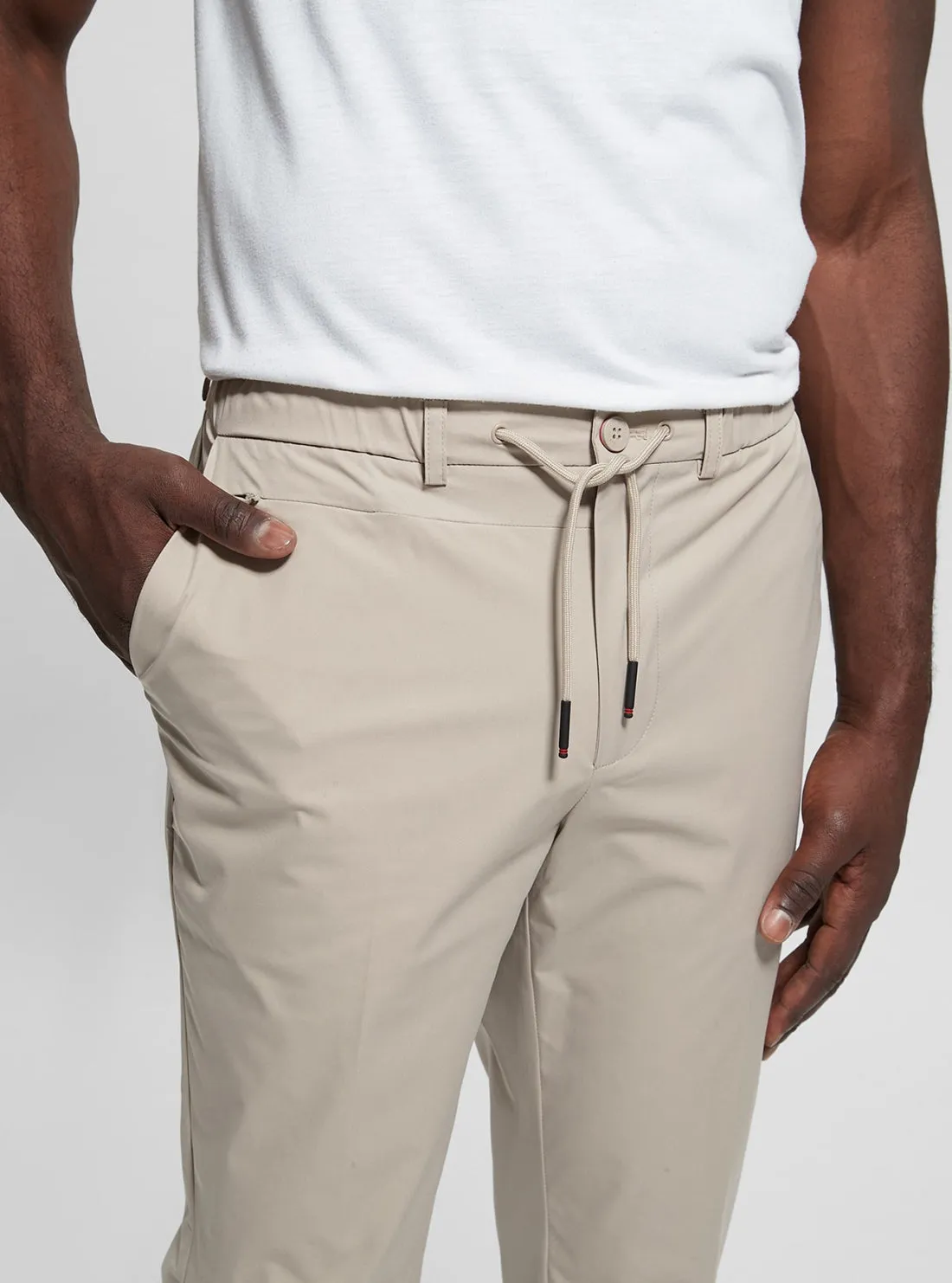 Beige Tech Chino Pant