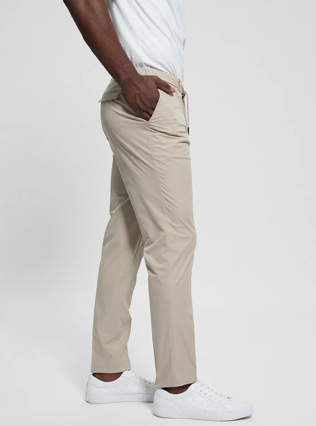 Beige Tech Chino Pant