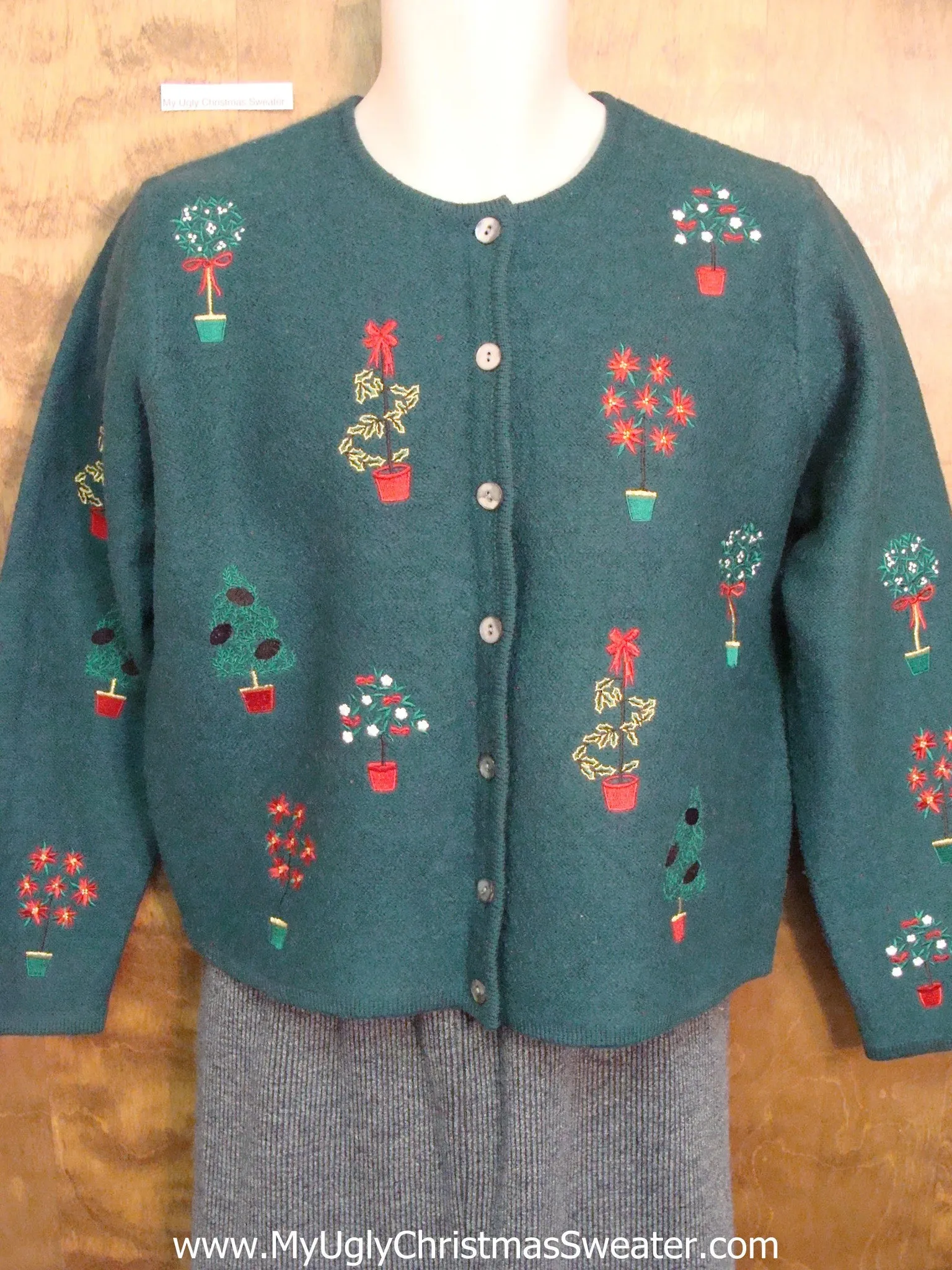 Boring Green Ugliest Bad Christmas Sweaters