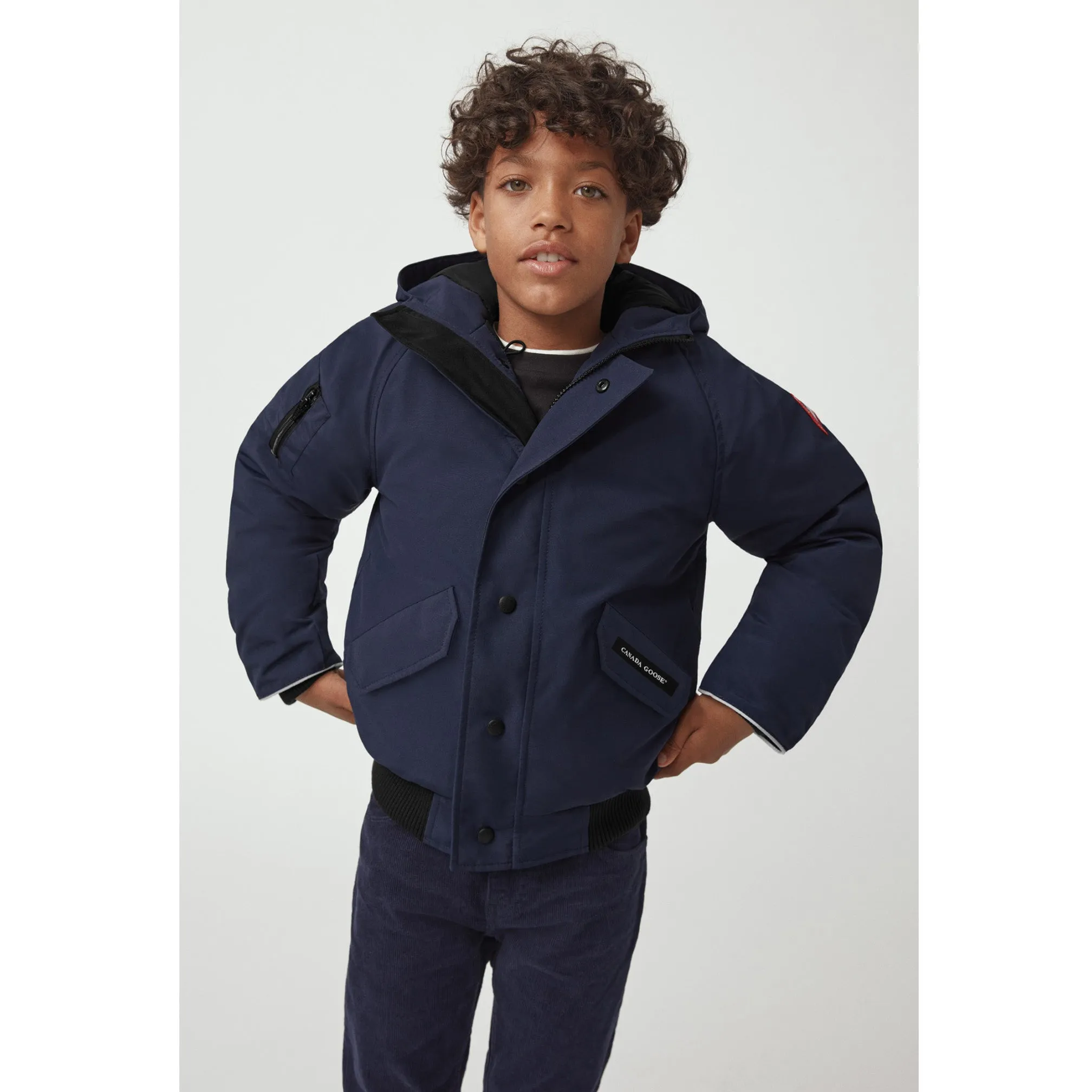 Canada Goose Rundle Bomber with Fur Navy