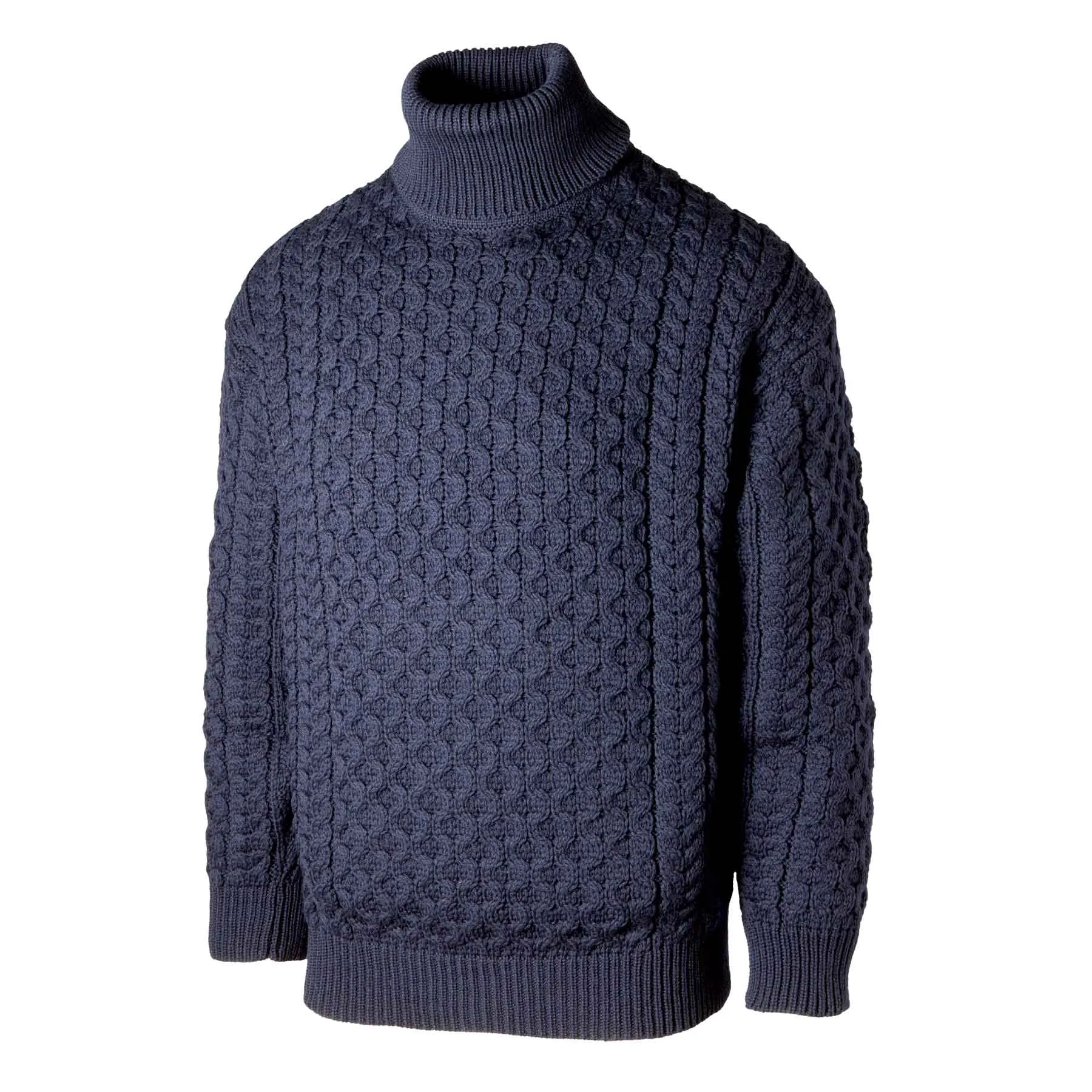 Carrick Unisex Turtleneck Sweater - Navy