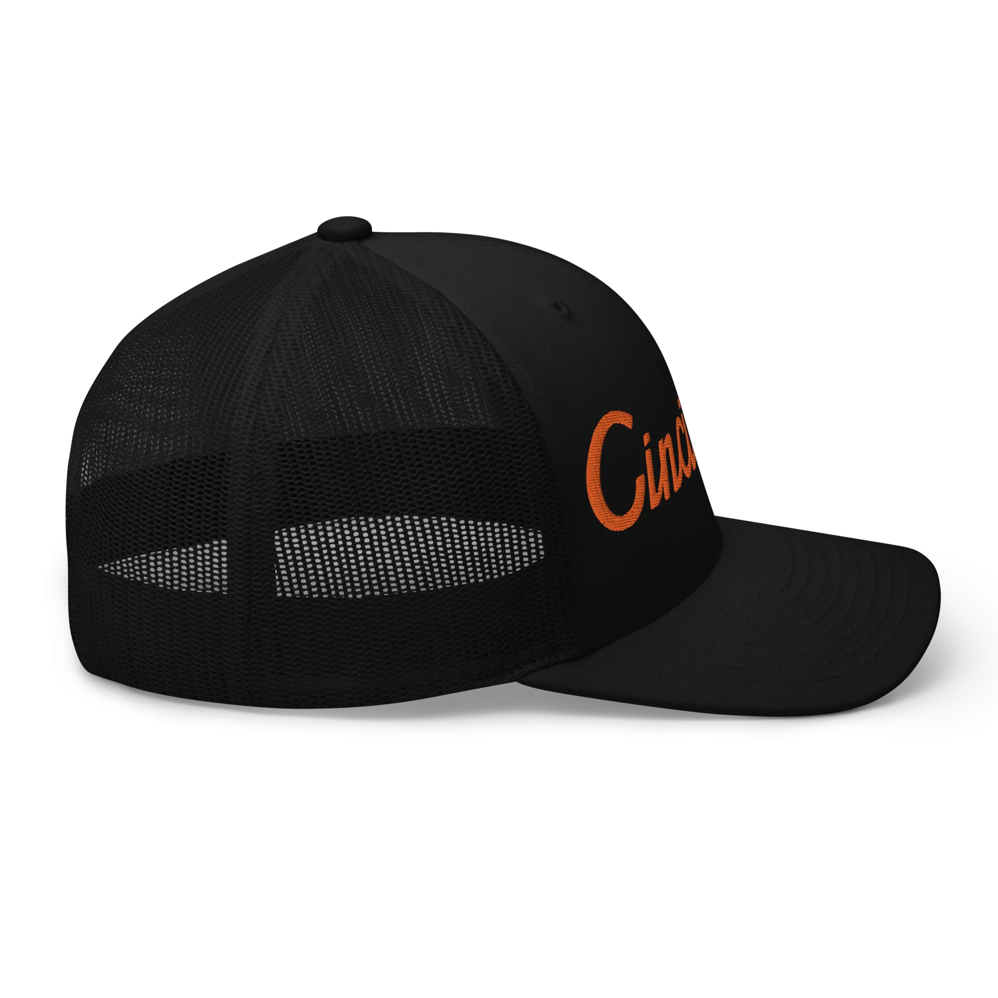 Cincinnati Classic Orange Script Trucker Hat