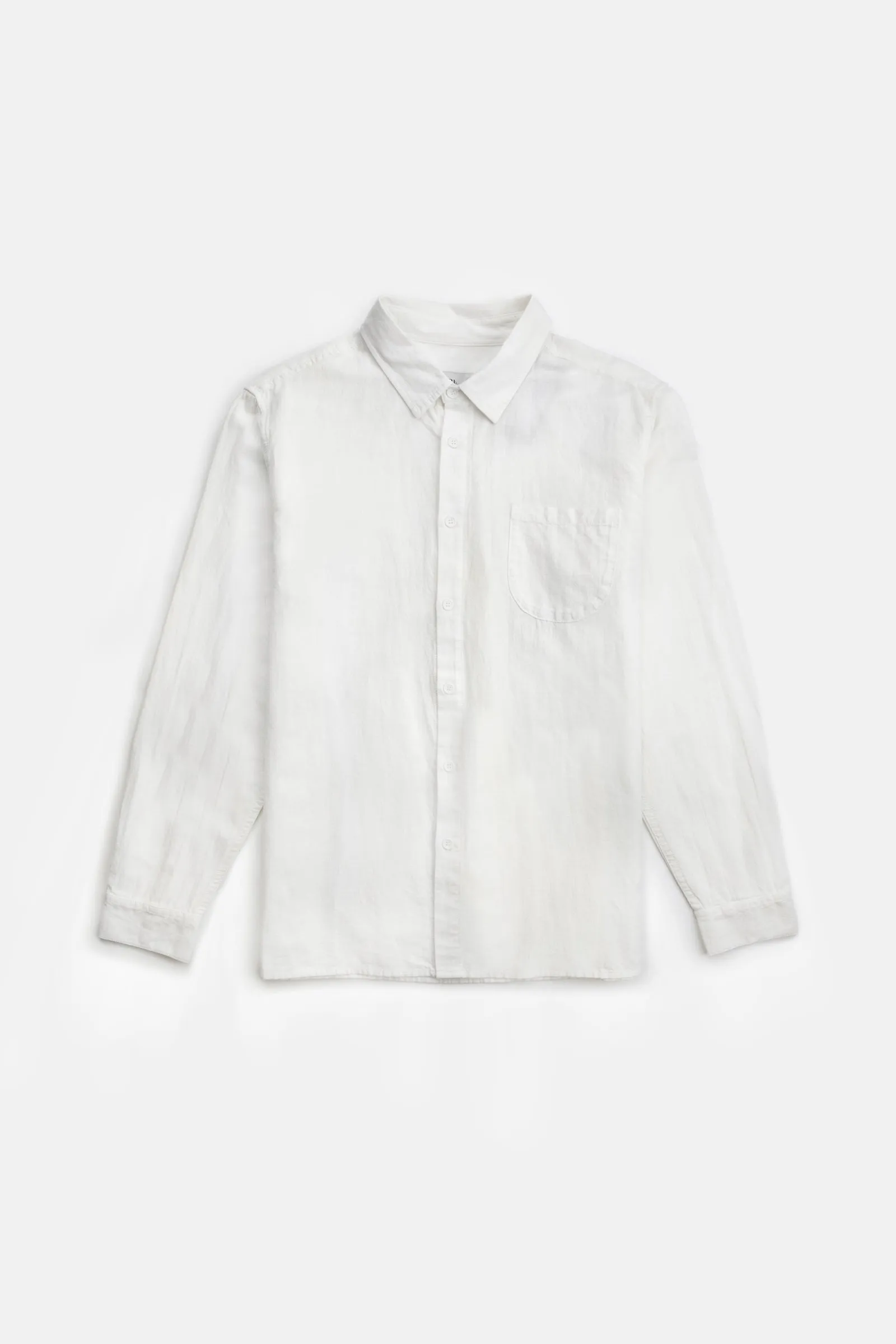 Classic Linen LS Shirt Vintage White