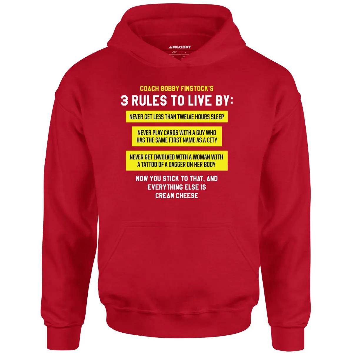 Coach Bobby Finstock's 3 Rules to Live By - Unisex Hoodie