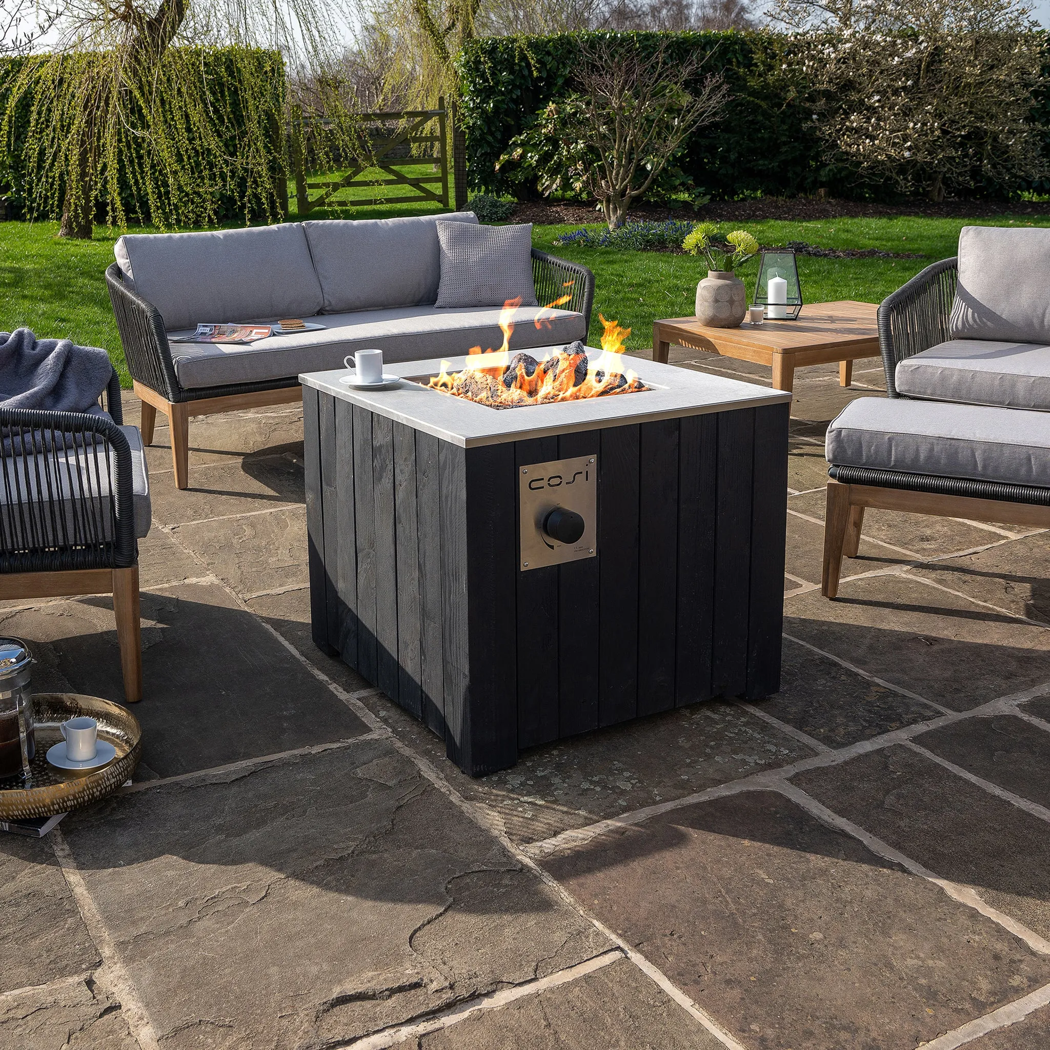 Cosicube 70 Black Fire Pit