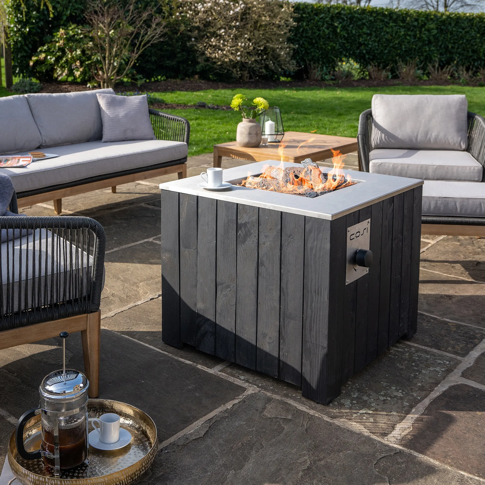 Cosicube 70 Black Fire Pit