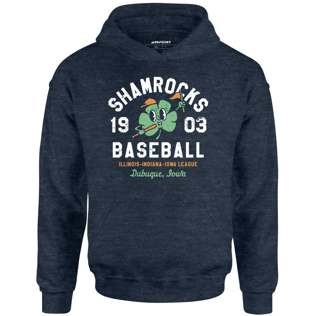 Dubuque Shamrocks - Iowa - Vintage Defunct Baseball Teams - Unisex Hoodie