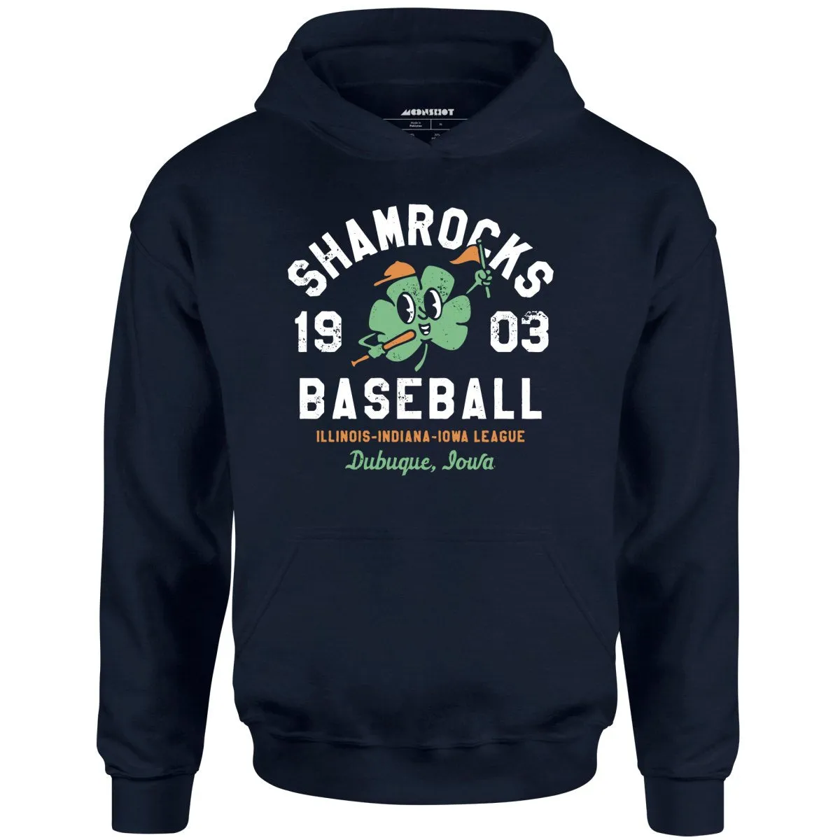 Dubuque Shamrocks - Iowa - Vintage Defunct Baseball Teams - Unisex Hoodie