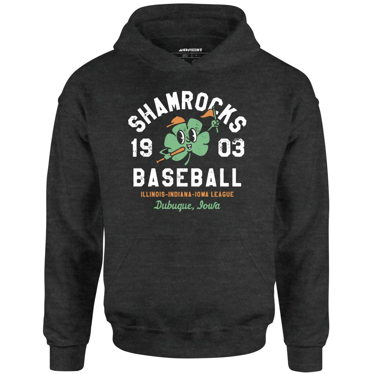 Dubuque Shamrocks - Iowa - Vintage Defunct Baseball Teams - Unisex Hoodie