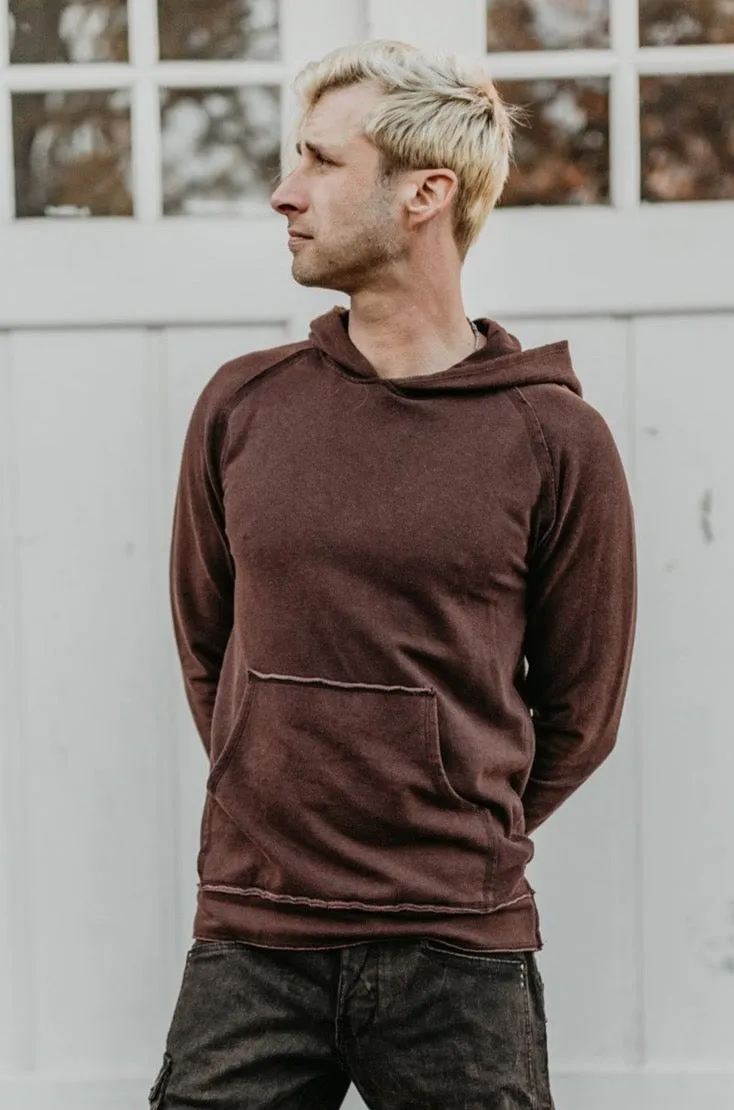 Fleece Porous Hoodie - Brown