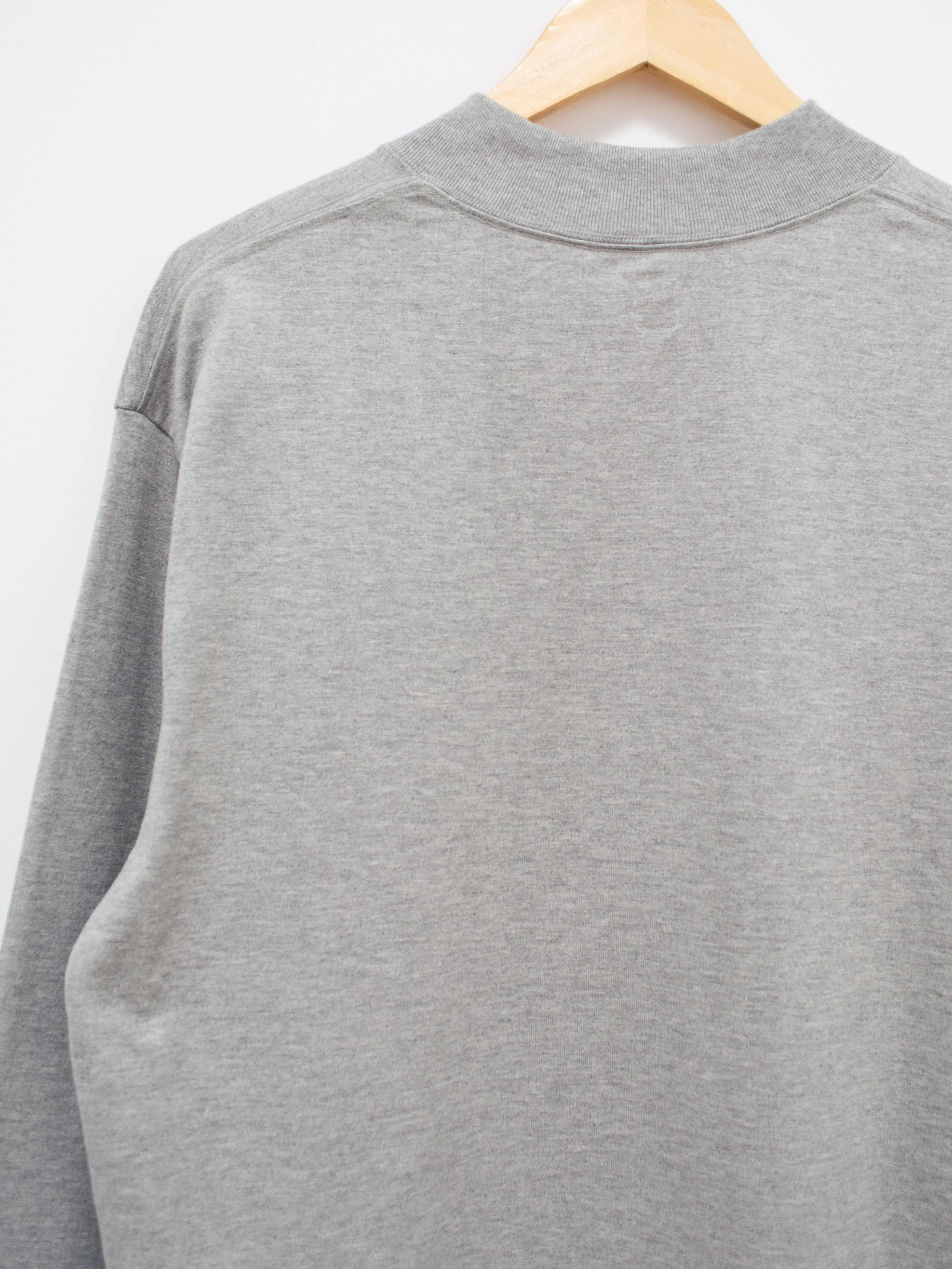 Heavy Suvin Supima Mockneck Tee - Feather Gray