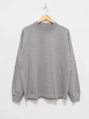 Heavy Suvin Supima Mockneck Tee - Feather Gray