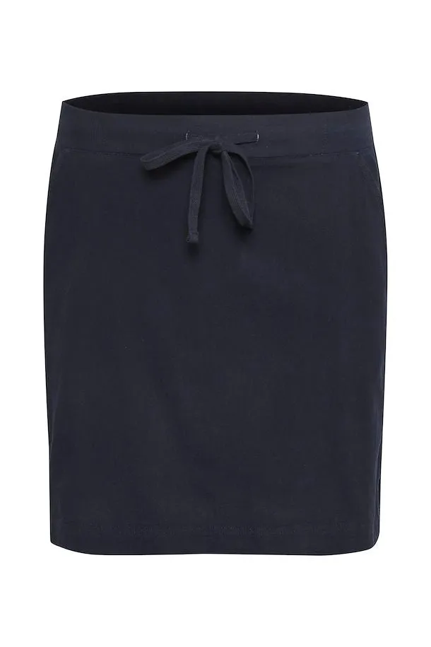 Kaffe Curve Nana Skirt in Navy