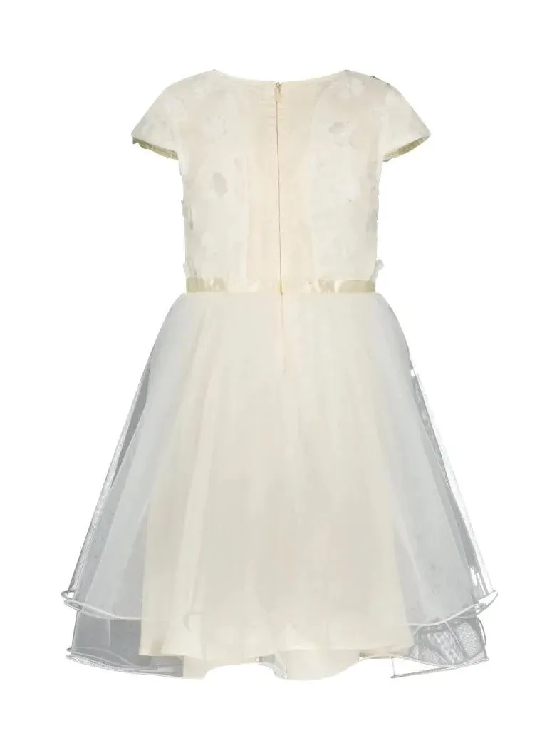 Le Chic Starlight Nylon Hem Dress Ivory