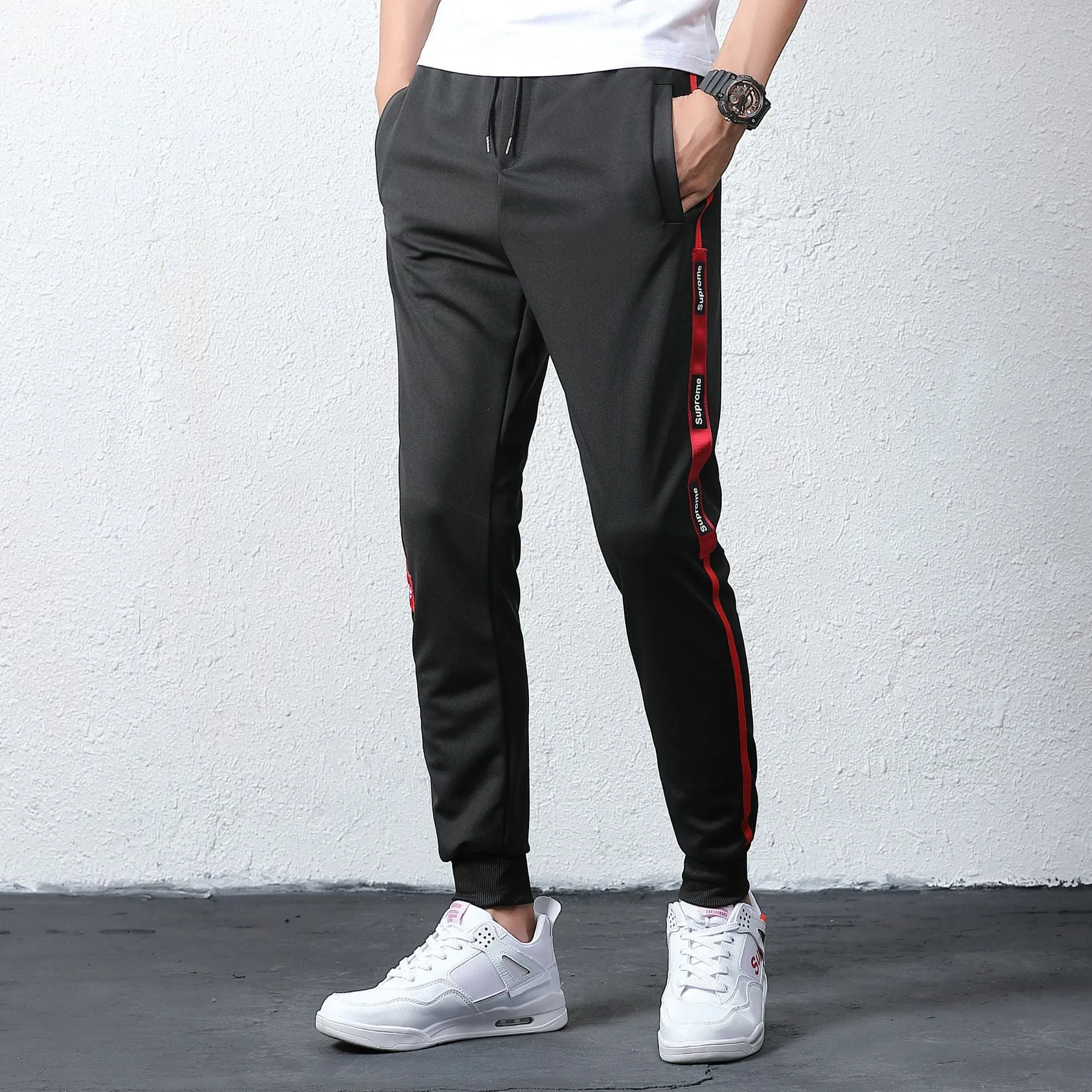 Loose Hip-Hop Young Trendy Pocket Street Style Slim Fit Cargo Pants