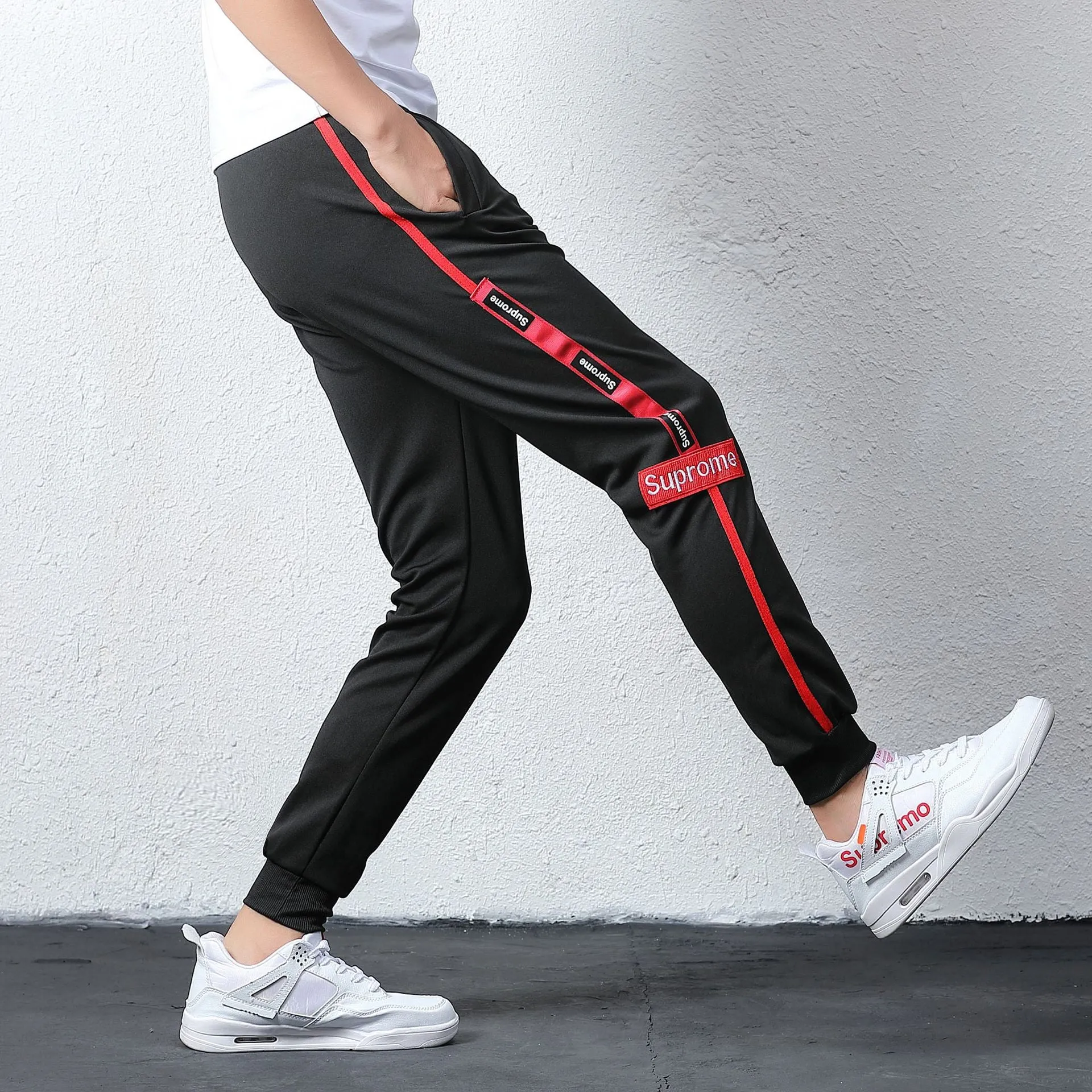 Loose Hip-Hop Young Trendy Pocket Street Style Slim Fit Cargo Pants