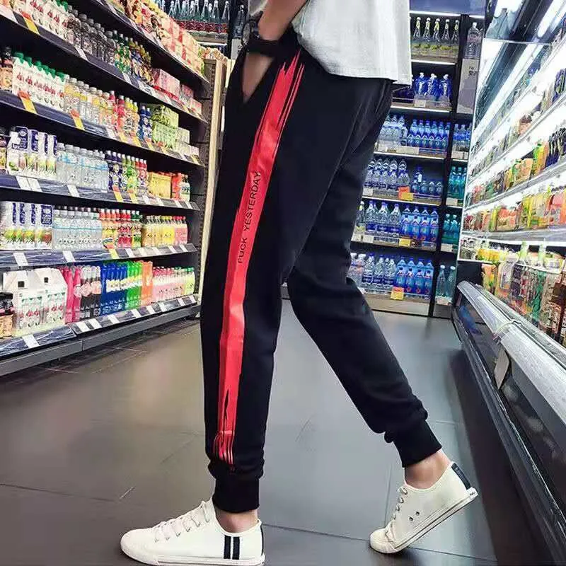 Loose Hip-Hop Young Trendy Pocket Street Style Slim Fit Cargo Pants