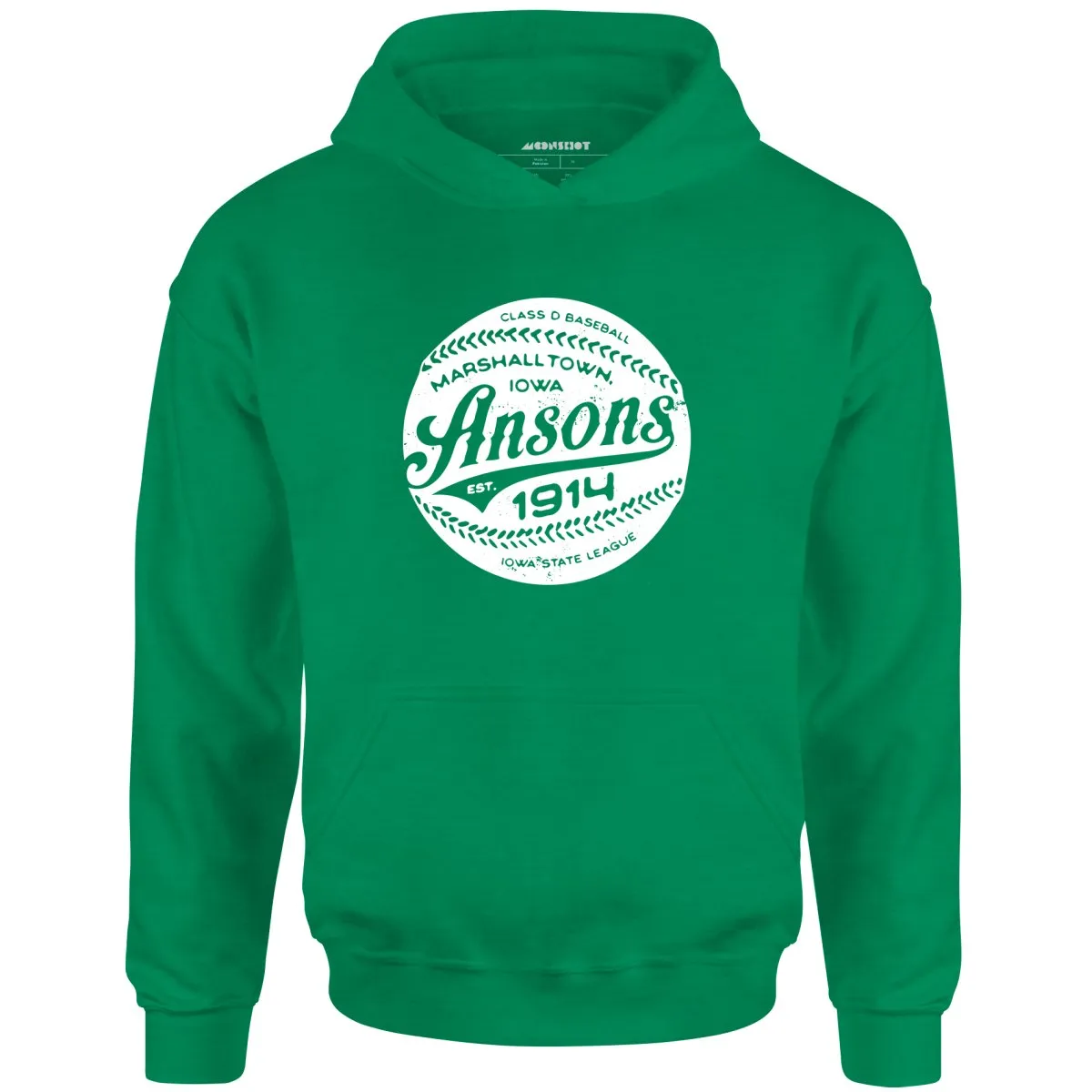 Marshalltown Ansons - Iowa - Vintage Defunct Baseball Teams - Unisex Hoodie