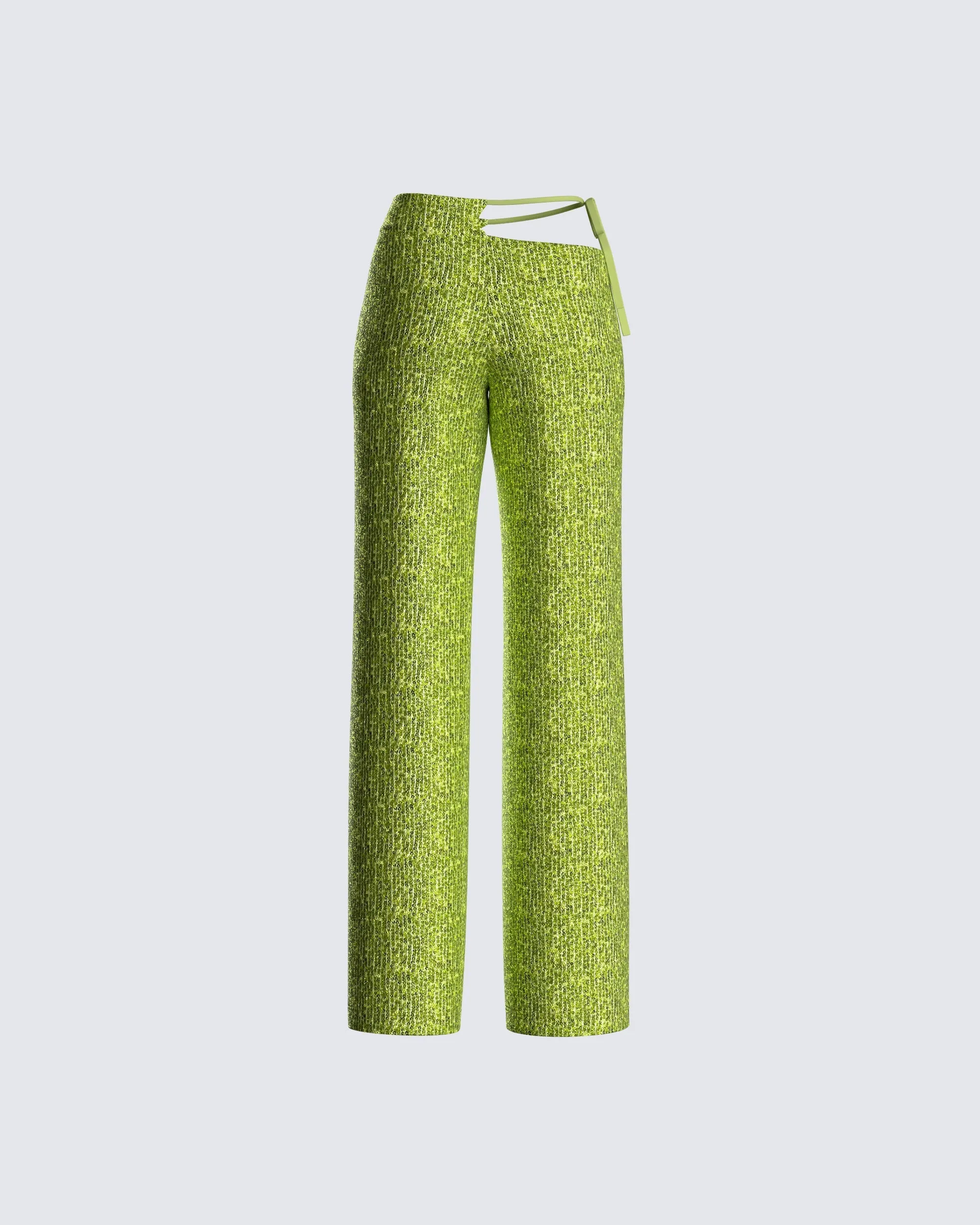 Mila Lime Sequin Pant