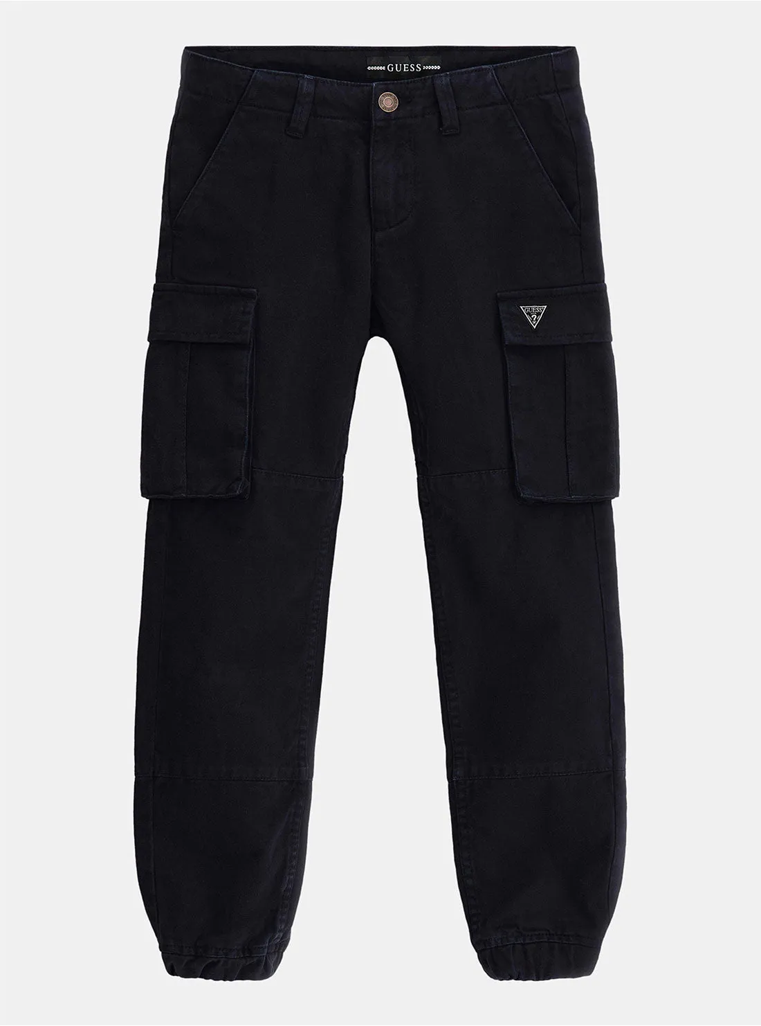 Navy Gabardine Cargo Pants (7-16)