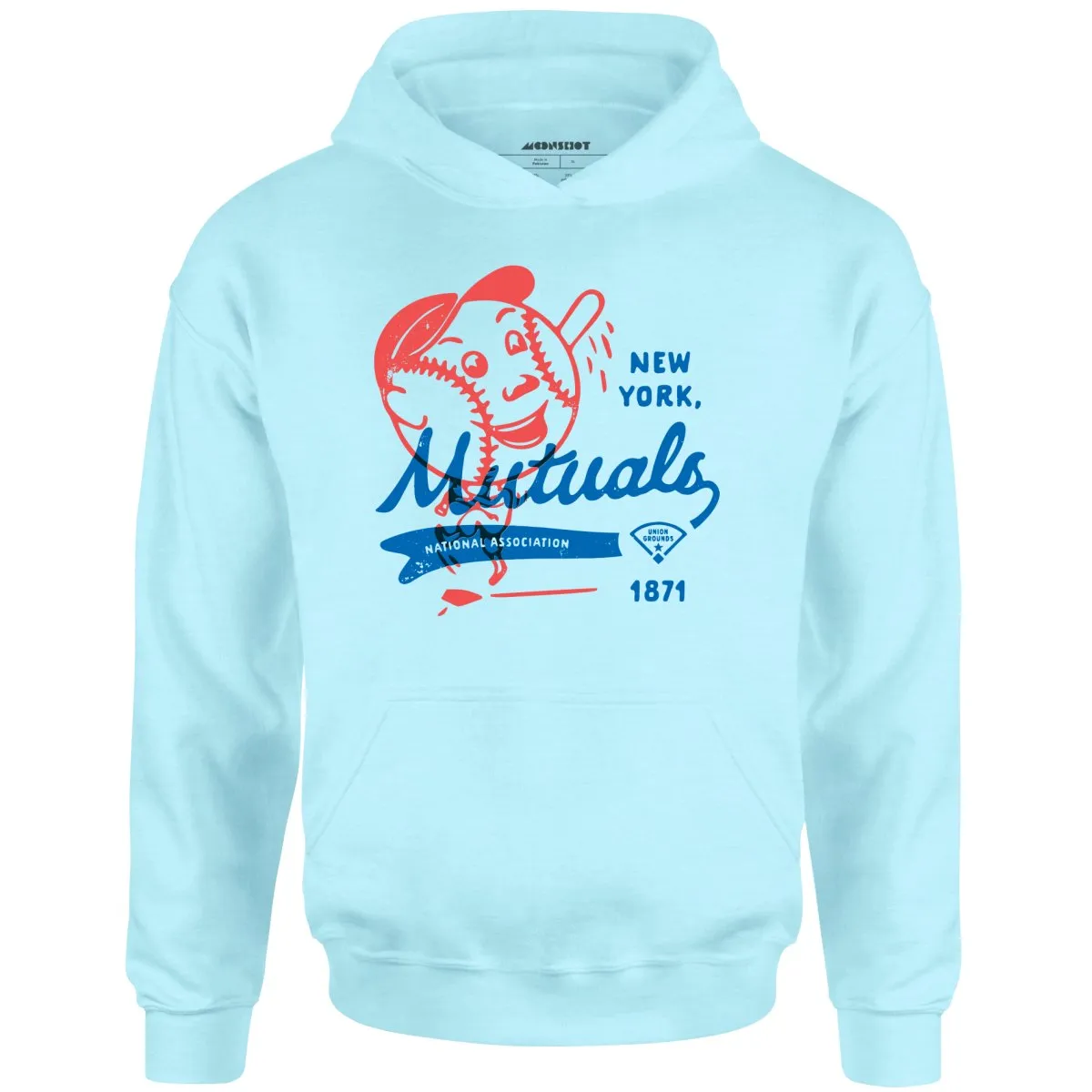 New York Mutuals - Vintage Defunct Baseball Teams - Unisex Hoodie