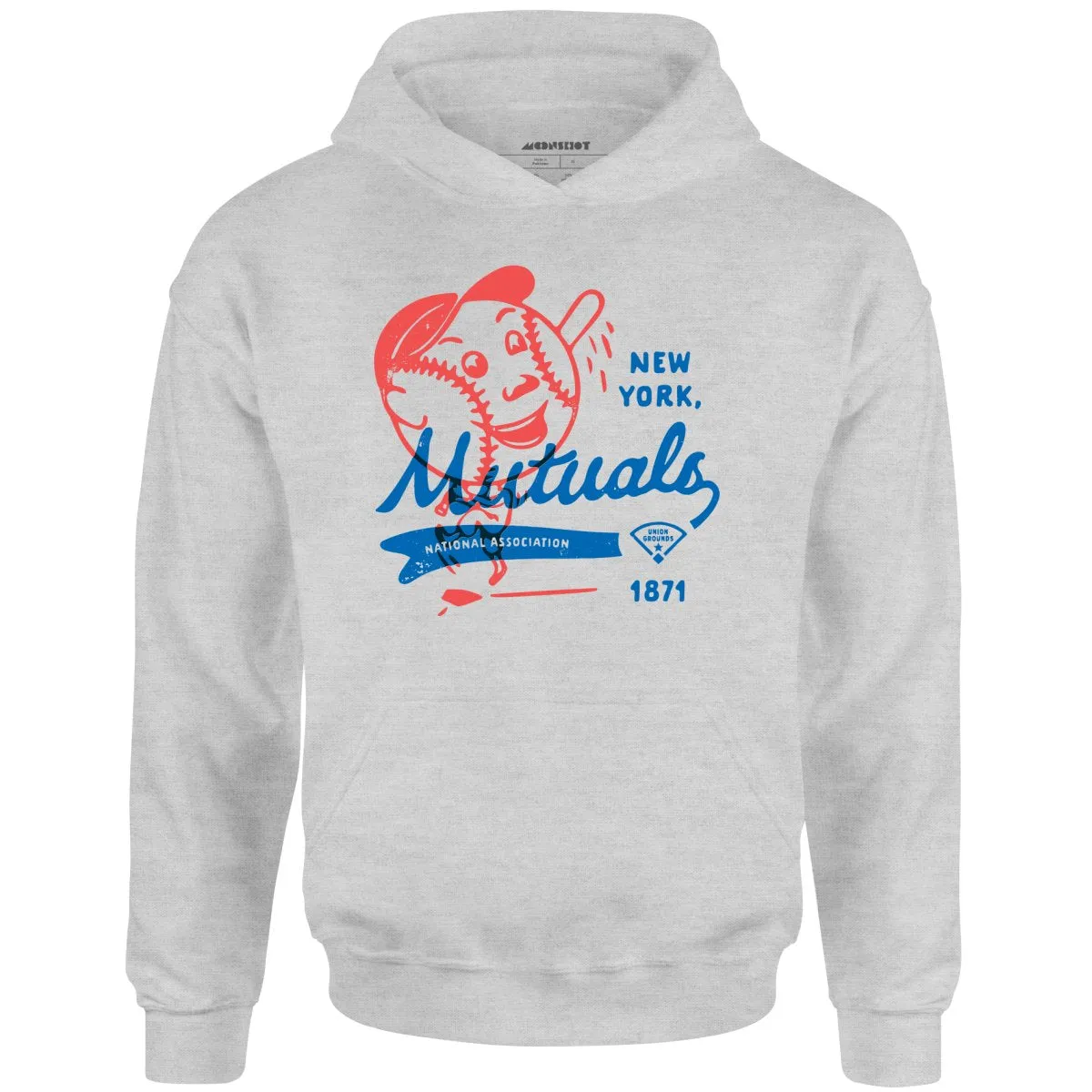 New York Mutuals - Vintage Defunct Baseball Teams - Unisex Hoodie