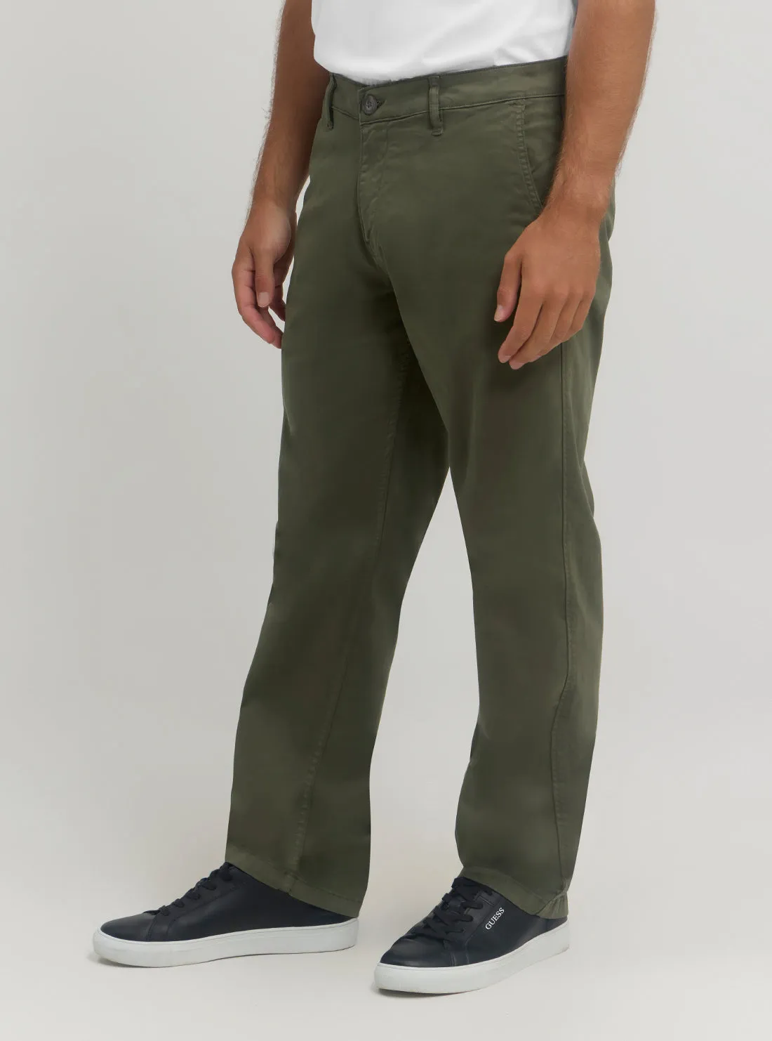 Olive Green Angels Chino Pants