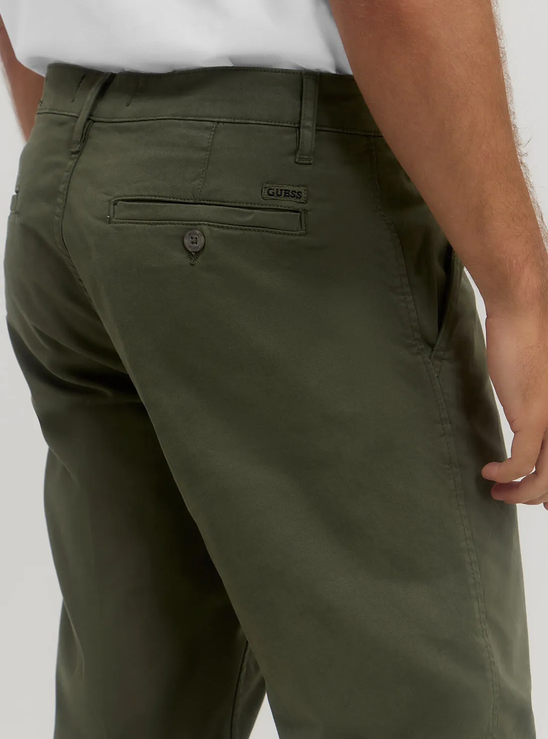 Olive Green Angels Chino Pants