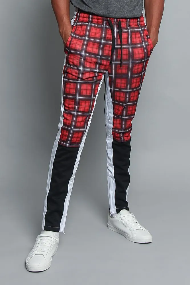 Plaid Track Pants