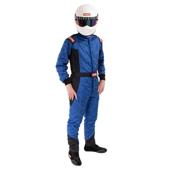 RaceQuip One Piece Multi Layer Fire Suit - Blue - Large - 91609259