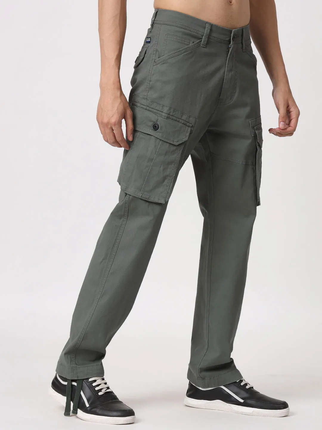 Six pockets Light olive cargo