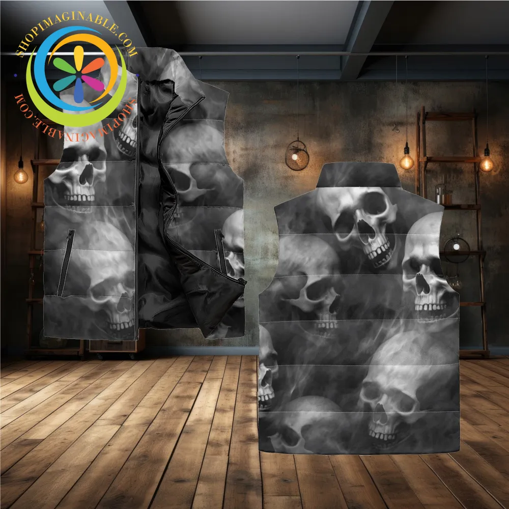 Smoky Skulls Puffer Vest