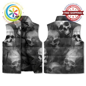 Smoky Skulls Puffer Vest