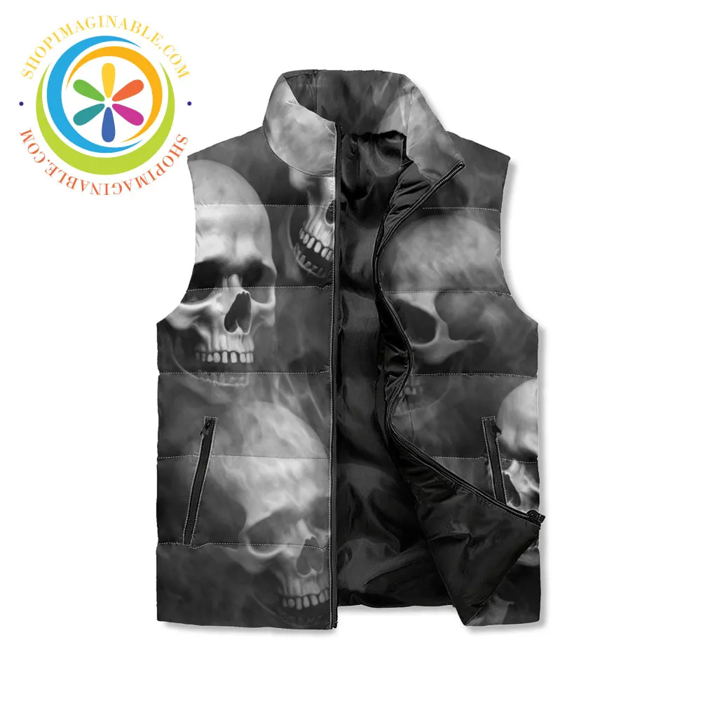 Smoky Skulls Puffer Vest