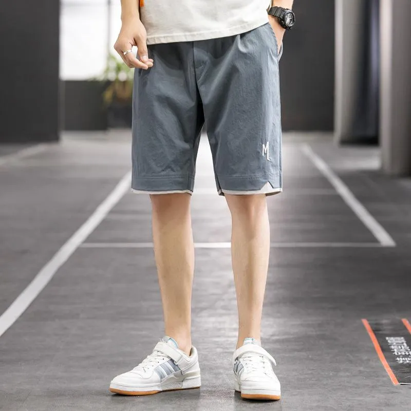 Summer Men Shorts Outdoor Trendy ins Korean Loose Casual Jodhpurs Cargo knee length Shorts