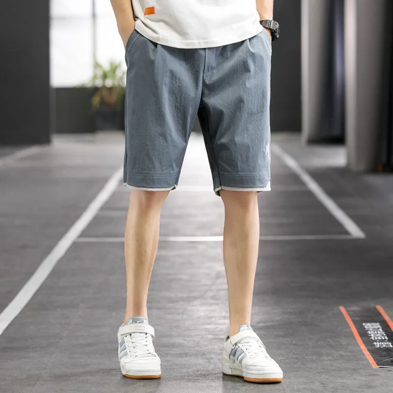 Summer Men Shorts Outdoor Trendy ins Korean Loose Casual Jodhpurs Cargo knee length Shorts