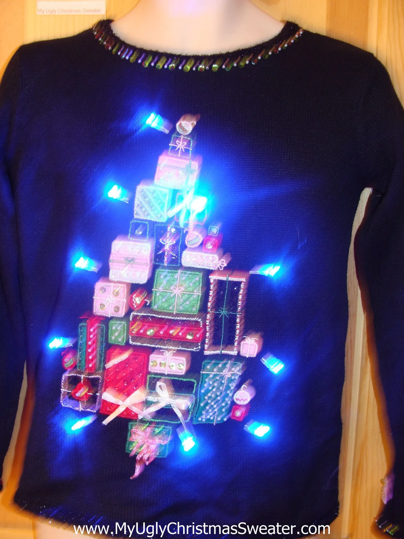 Tacky Light Up Christmas Sweater Bling Gifts Child or XXS Adult