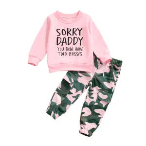 Two Bosses Camouflage Toddler Set