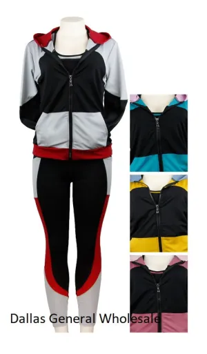 Women 3PC Trendy Matching Active Wears Wholesale