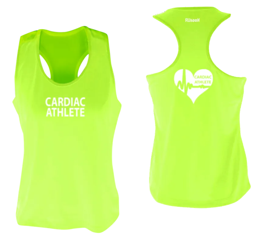 Women's Cardiac Athlete Tank Top Design 2 - Reflective or Black Text