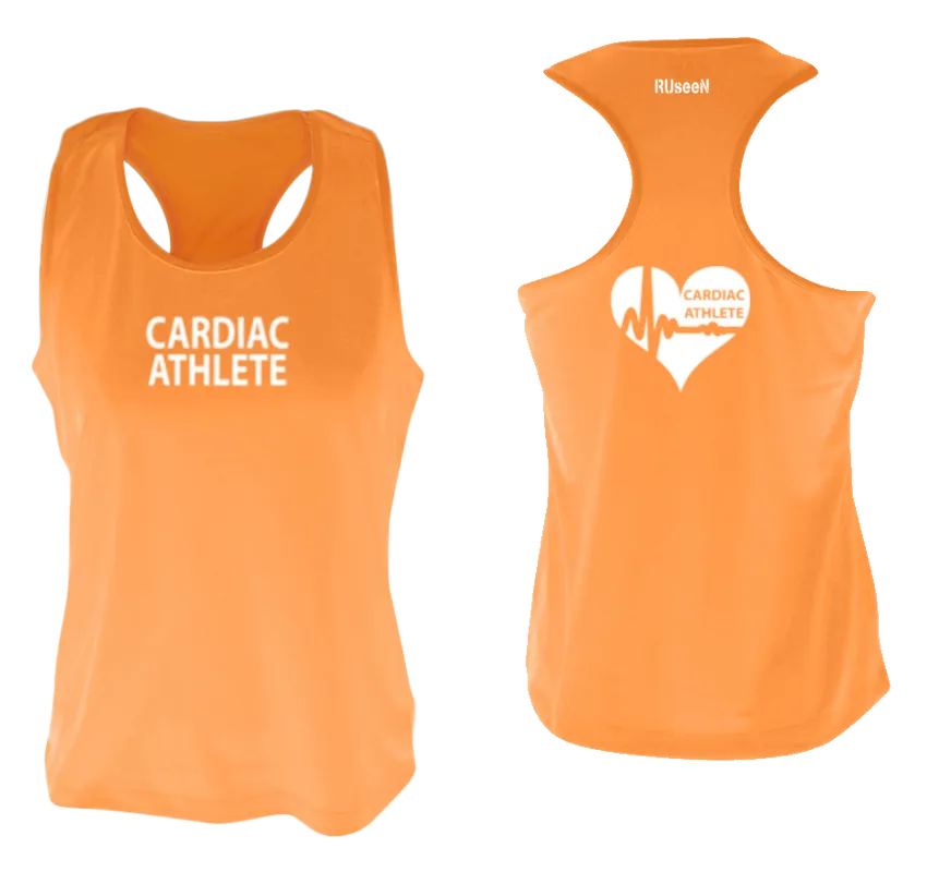 Women's Cardiac Athlete Tank Top Design 2 - Reflective or Black Text