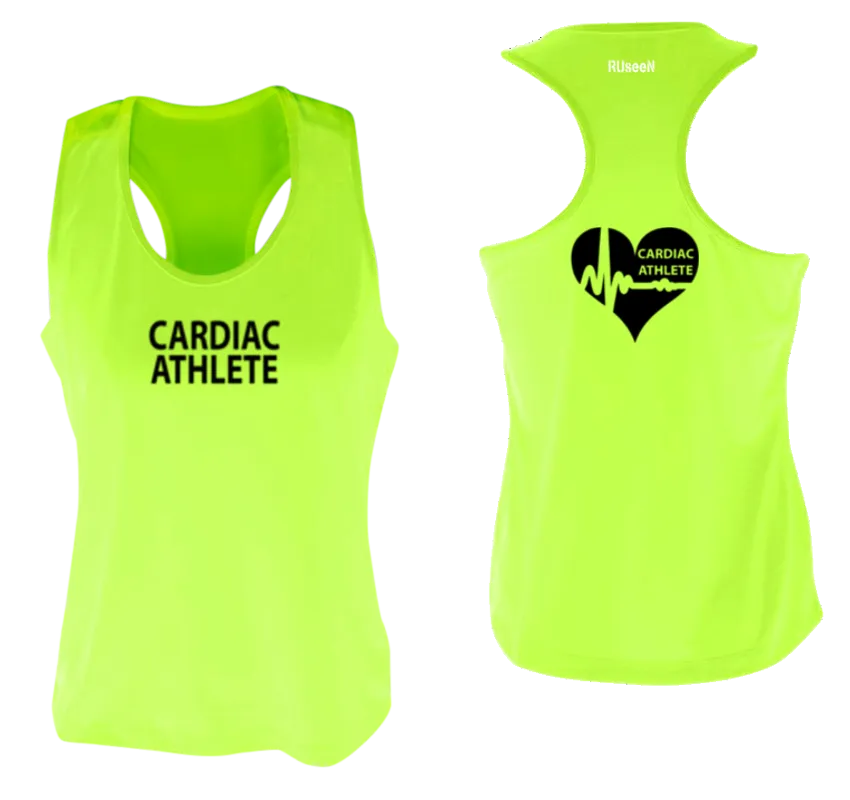 Women's Cardiac Athlete Tank Top Design 2 - Reflective or Black Text