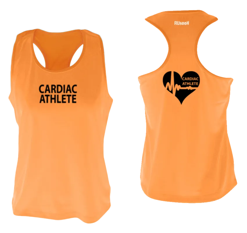 Women's Cardiac Athlete Tank Top Design 2 - Reflective or Black Text