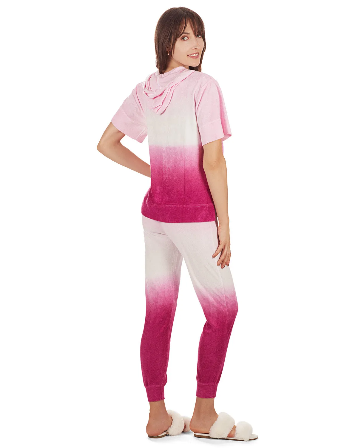 Women's Dip Dye Gradient Yummy Terry Cloth Jogger Pants