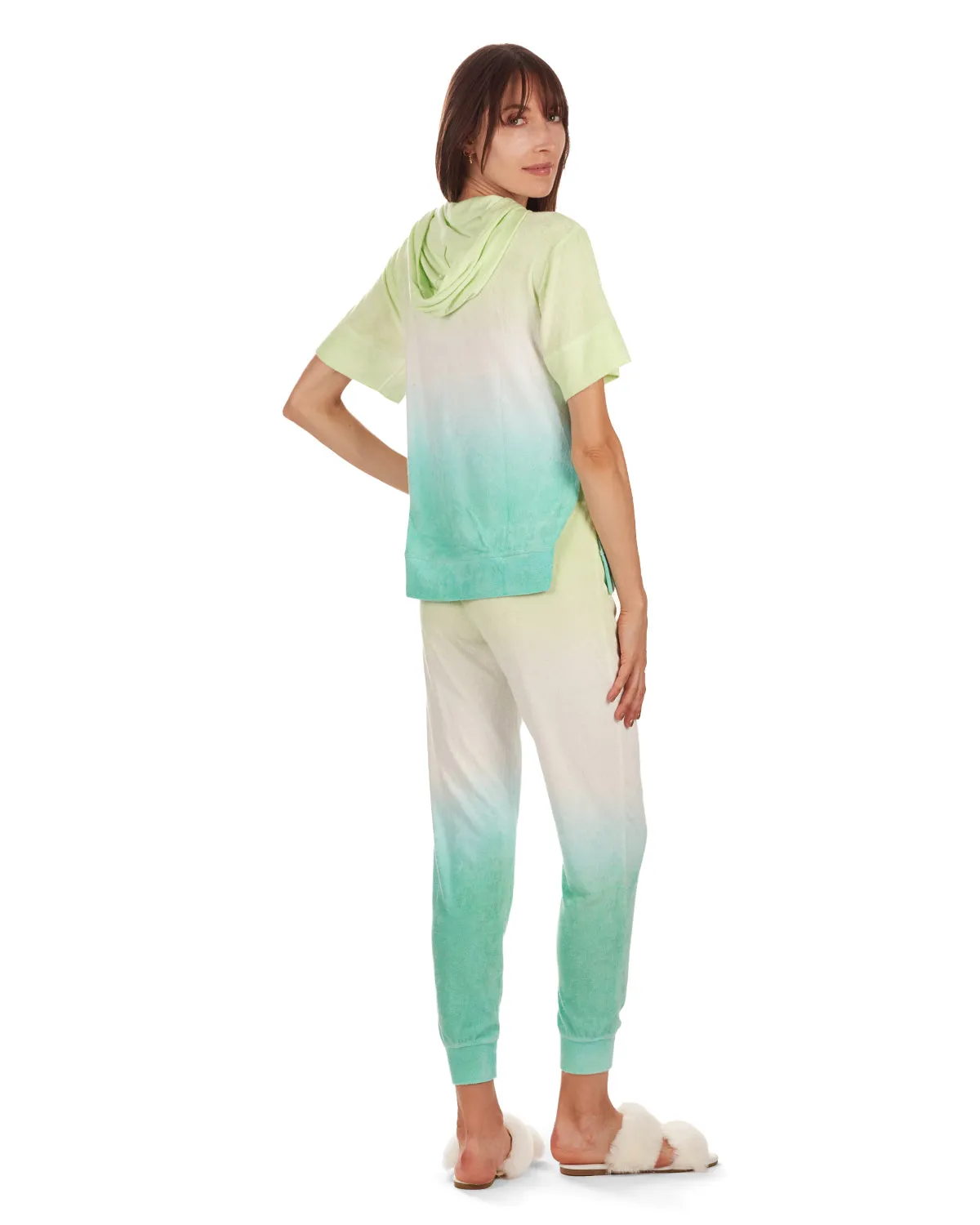 Women's Dip Dye Gradient Yummy Terry Cloth Jogger Pants