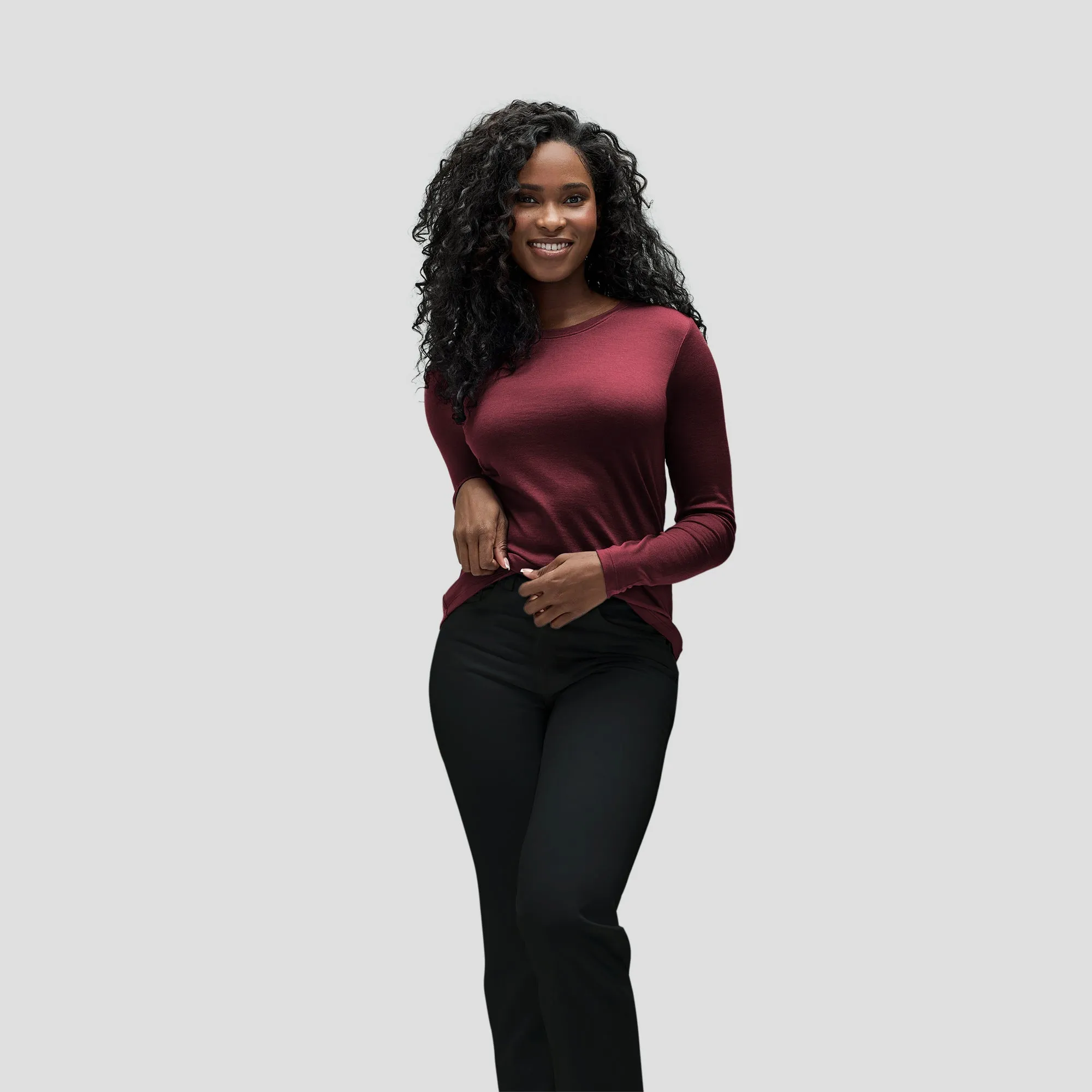 Women's Long Sleeve Merino Crew