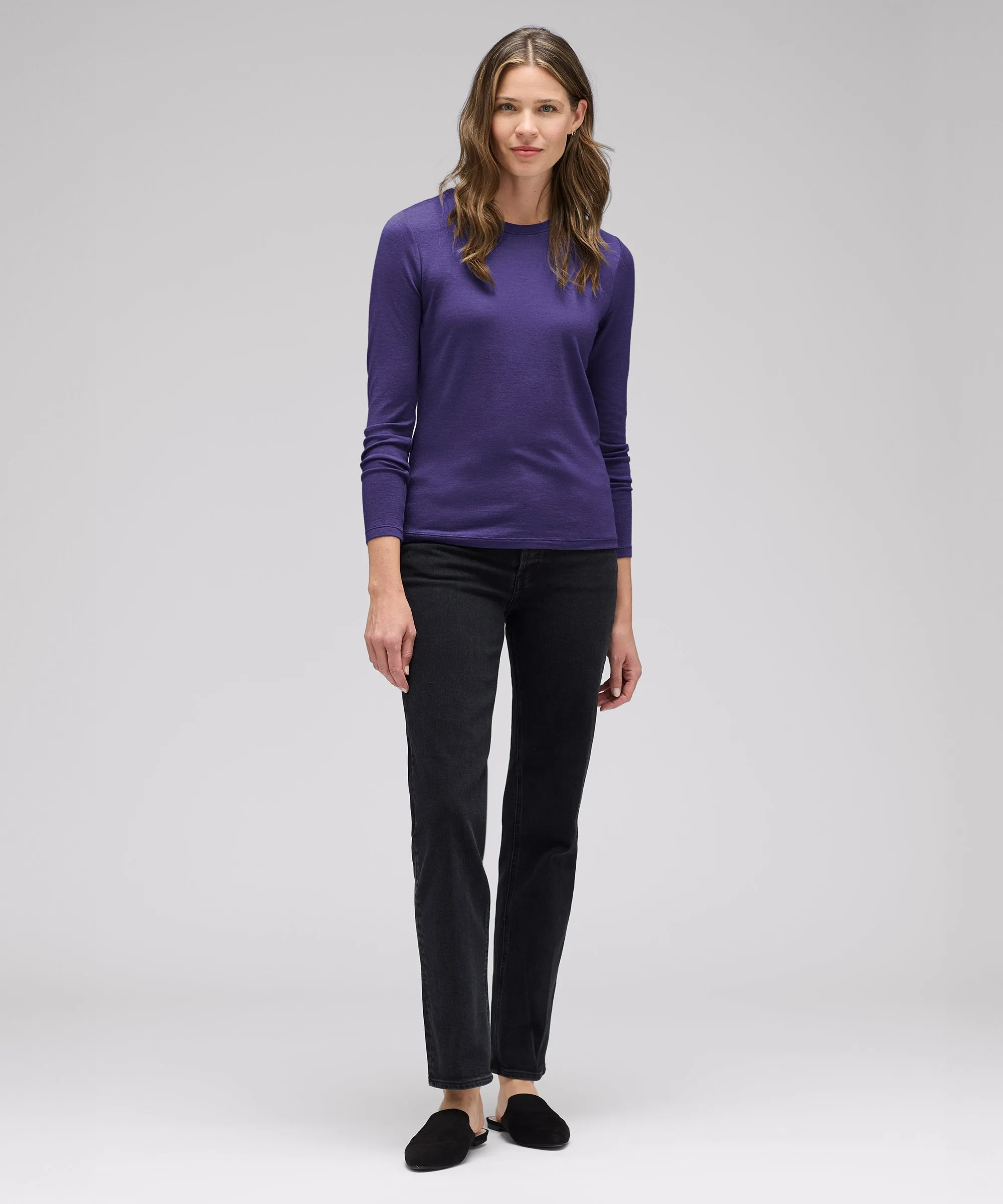 Women's Long Sleeve Merino Crew